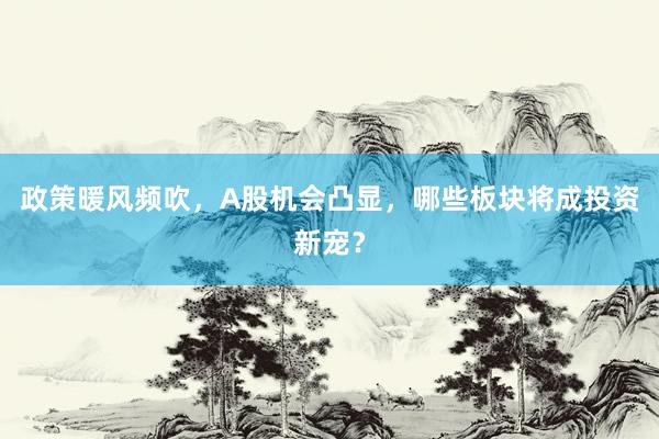 政策暖风频吹，A股机会凸显，哪些板块将成投资新宠？