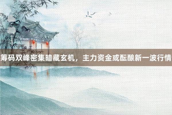 筹码双峰密集暗藏玄机，主力资金或酝酿新一波行情